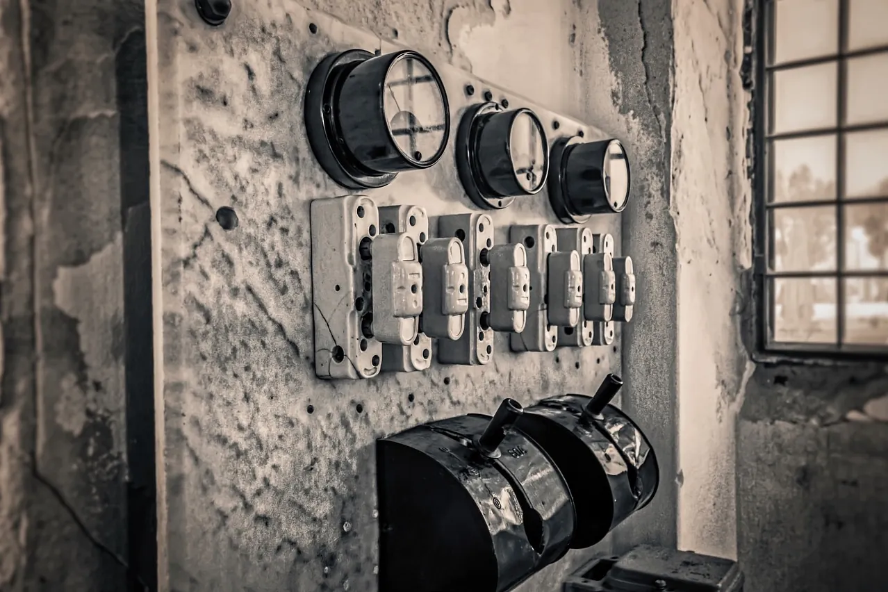 Control panel, old, retro