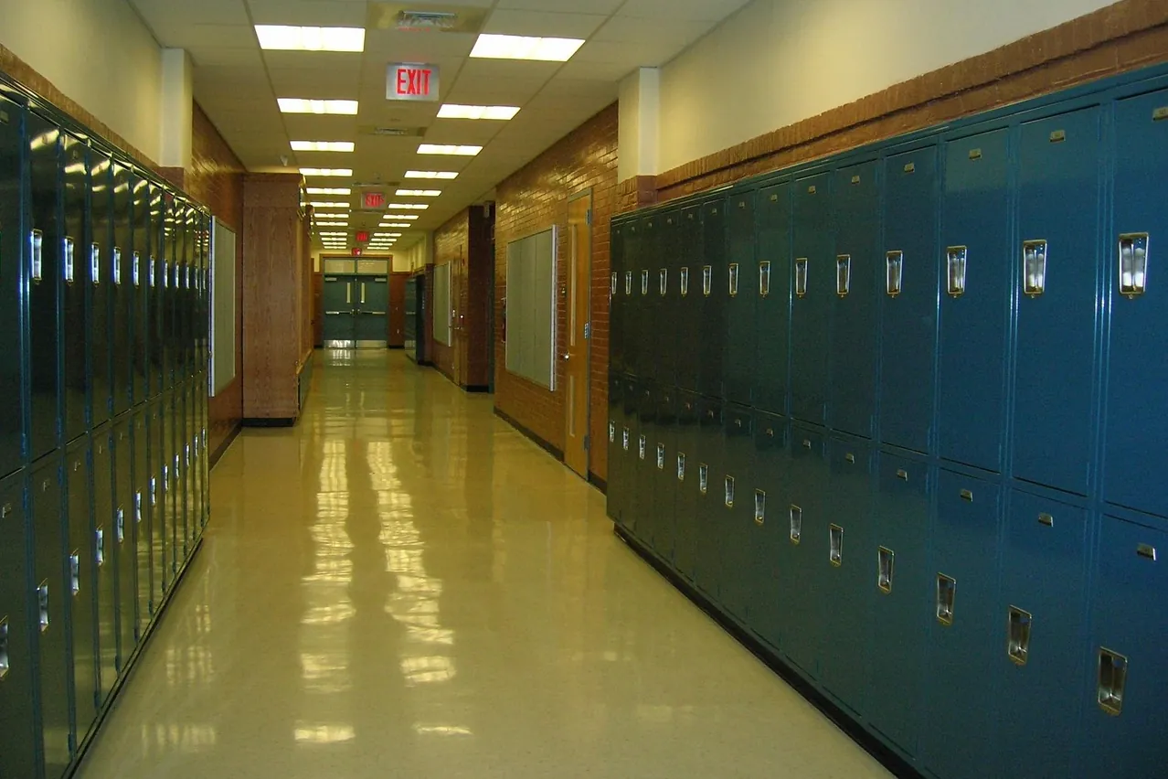 School, lockers, hallway