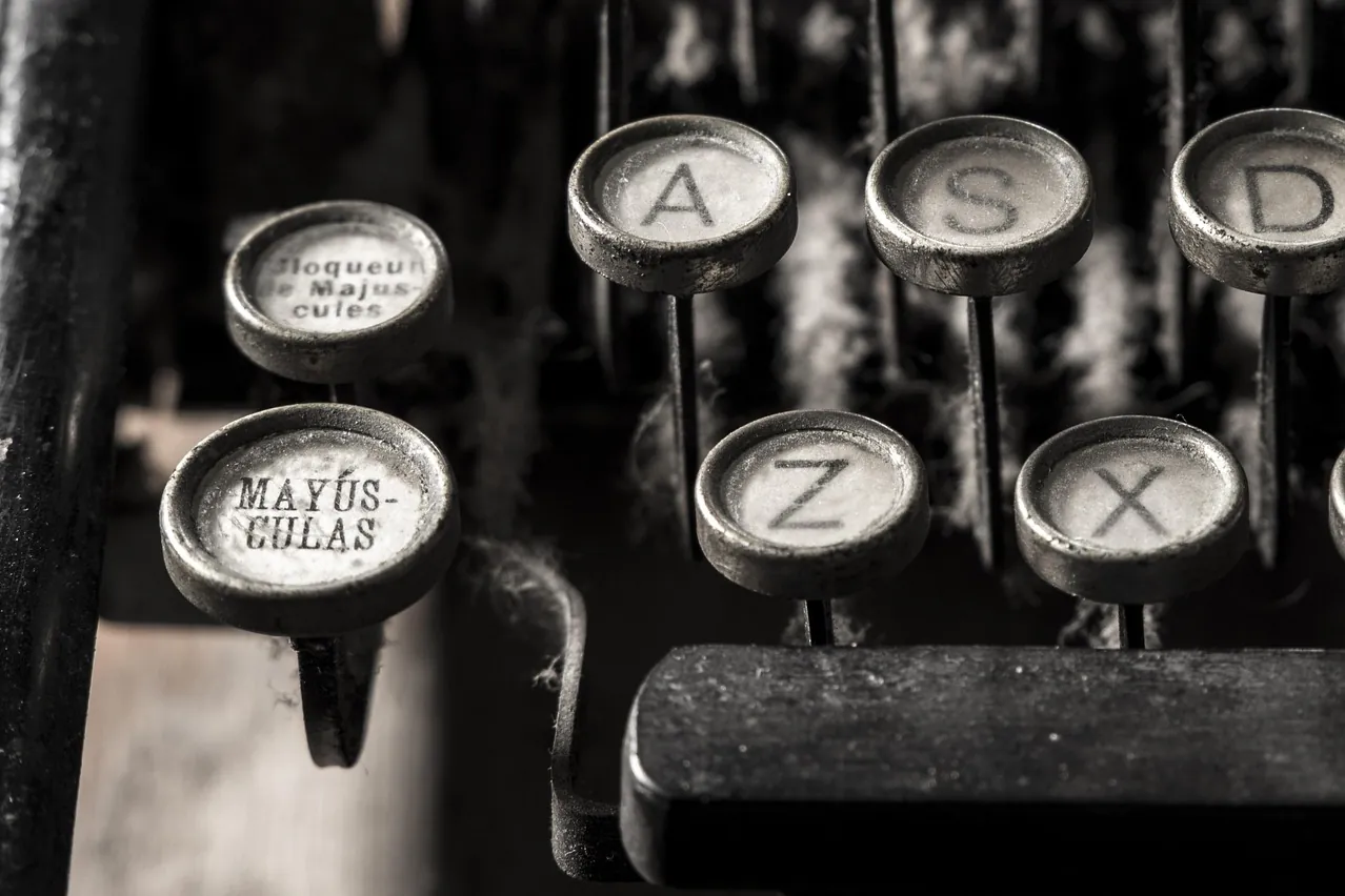Typewriter, alphabet, letter
