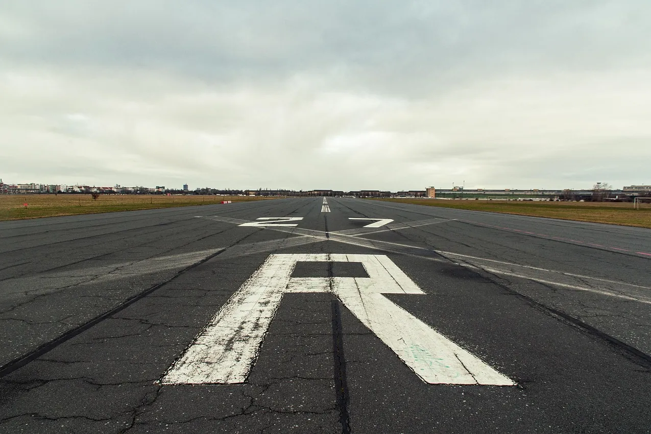 Runway, airport, airfield